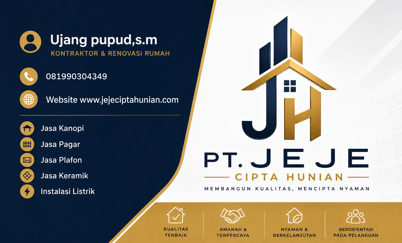 Tentang PT Jeje Cipta Hunian